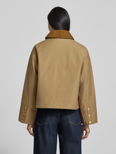 Barbour Relaxed Fit Jacke aus Baumwoll-Mix mit Cordkragen Modell 'PHOEBE' Cognac 5