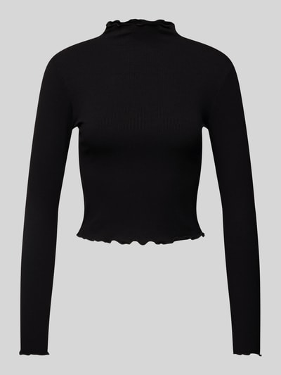 EDITED Longsleeve mit Stehkragen Modell 'Daniela' Black 2