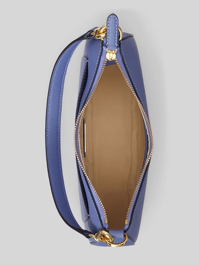 Lauren Ralph Lauren Schoudertas van echt leer model 'Danni' Blauw - 4