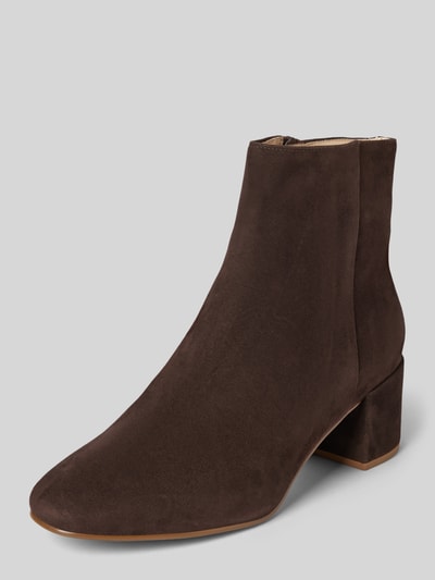 Högl Ankle Boots mit Blockabsatz Dunkelbraun 1