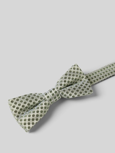 Monti Zijden strik in een set met pochet Groen - 2