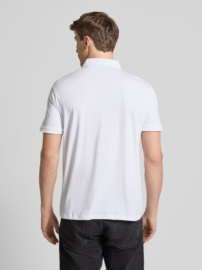 ARMANI EXCHANGE Poloshirt mit Label-Print Weiss 5