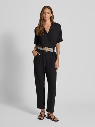 ZABAIONE Jumpsuit met V-hals Zwart - 4