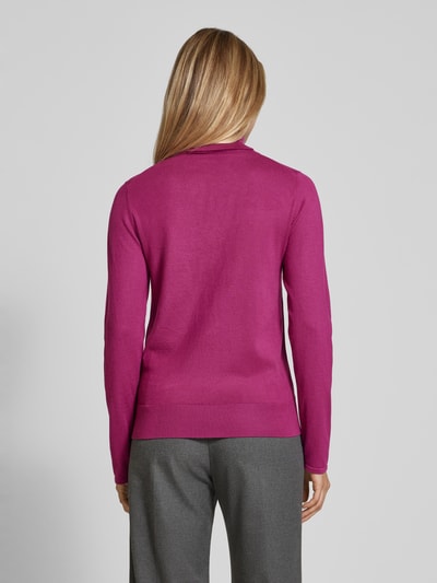 s.Oliver BLACK LABEL Rollkragenpullover in unifarbenem Design Lila 5