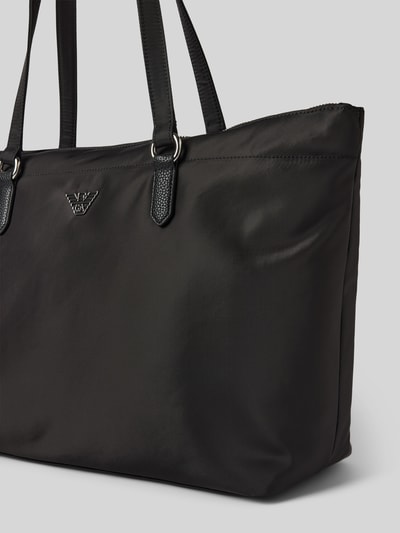 Emporio Armani Handtasche mit Label-Applikation Modell 'UTILITY' Black 3