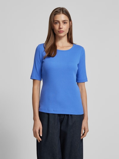 Tom Tailor Regular Fit 1/2 Arm T-Shirt mit Rundhalsausschnitt
 Blau 4