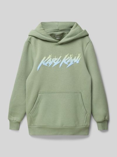 KARL KANI Hoodie met labelprint Olijfgroen - 1
