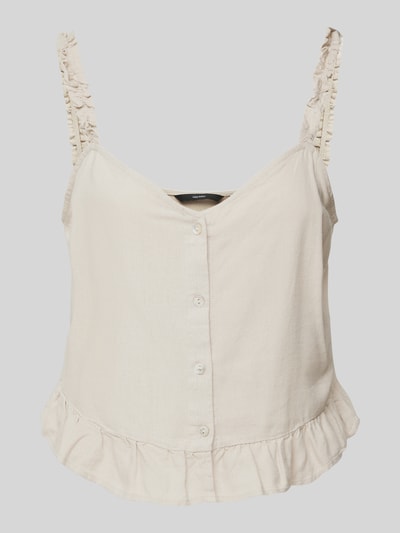 Vero Moda Top met spaghettibandjes, model 'MYMILO' Taupe - 2