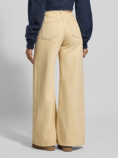 Scotch & Soda Jeans mit weitem Bein im Used-Look Beige 5