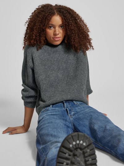 Pepe Jeans Gebreide pullover met turtleneck, model 'IRMA' Antraciet - 3