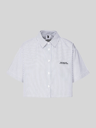 Karo Kauer Korte overhemdblouse met labelstitching Wit - 2