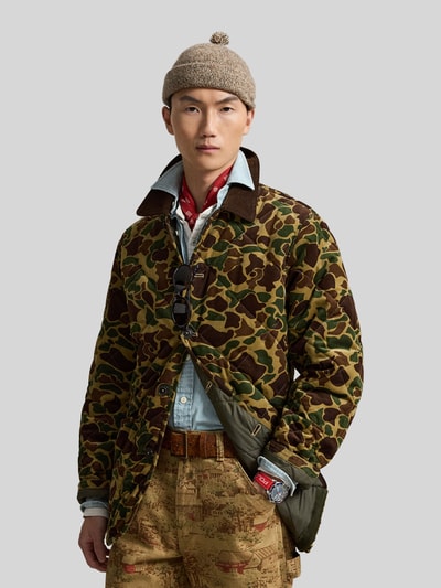 Polo Ralph Lauren Regular Fit Bomberjacke aus reiner Baumwolle Gruen 4