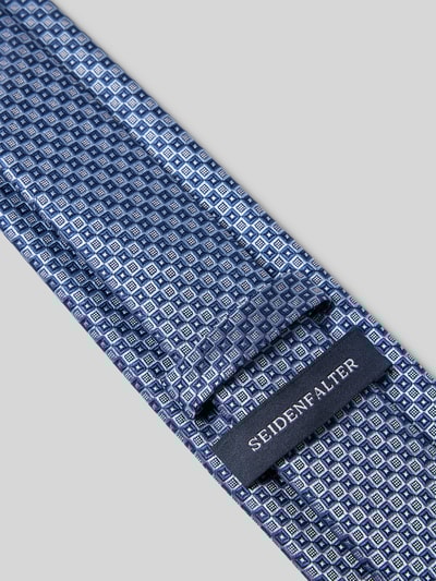 Prince Bowtie Zijden stropdas met statementpatch (7 cm) Marineblauw - 3