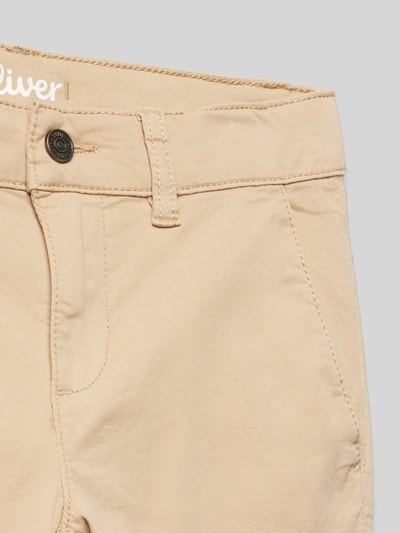 s.Oliver RED LABEL Regular Fit Chino mit Weitenregulierung innen Beige 2