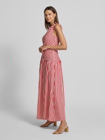 Forever New Abendkleid aus Leinen-Mix mit Raffungen Rot 1