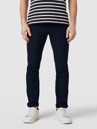 BOSS Slim fit chino in 5-pocketmodel, model 'Delaware' Marineblauw - 4