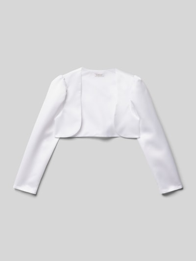 Weise Blazer mit offener Vorderseite Weiss 1