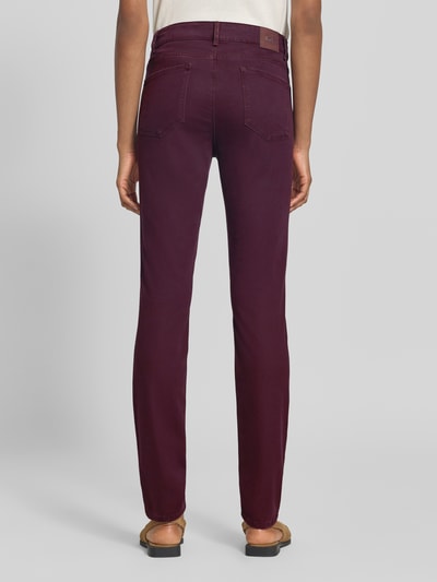 Brax Slim Fit Schmale Hose aus Lyocell-Mix mit Modal-Baumwoll-Anteil Modell 'SHAKIRA' Bordeaux 5