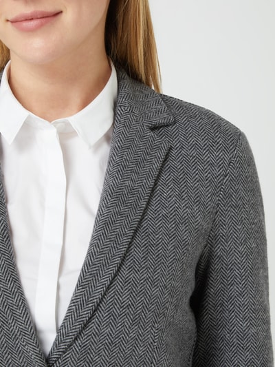 Marc O'Polo Blazer mit Fischgrat-Dessin  Anthrazit 3