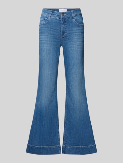 Produktfoto, niebieskie jeansy bootcut z bawełny, model Bootcut-Jeans aus Baumwoll-Mix Modell 'Luna' von ANGELS, damskie jeansy bootcut