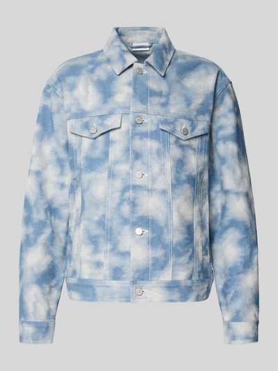 Les Deux Jeansjacke mit Brusttaschen Modell 'Rally Cloud' Marine 2