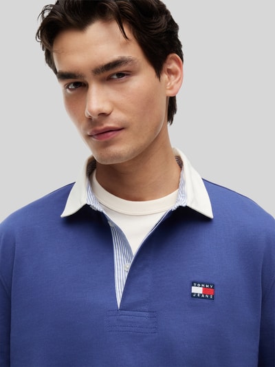 Tommy Jeans Koszulka rugby o kroju regular fit z czystej bawełny Szaroniebieski 3