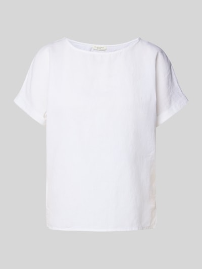 Christian Berg Woman Blusenshirt mit Rundhalsausschnitt Weiss 2