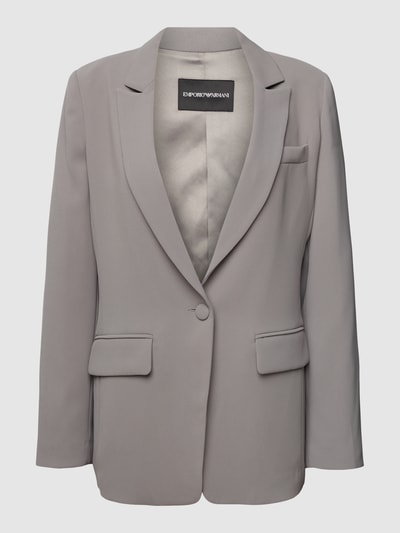 Emporio Armani Lange blazer met knoopsluiting Grafiet - 2