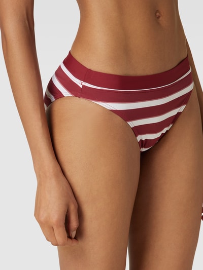 Esprit Bikini mit Streifenmuster Modell 'BRELA' Bordeaux 3