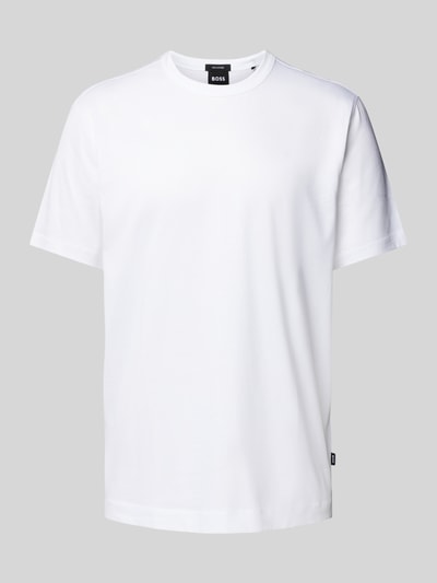 BOSS T-Shirt mit Label-Detail Modell 'Thompson' Weiss 2