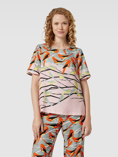 Marc Cain Blusenshirt mit U-Boot-Ausschnitt Petrol 4