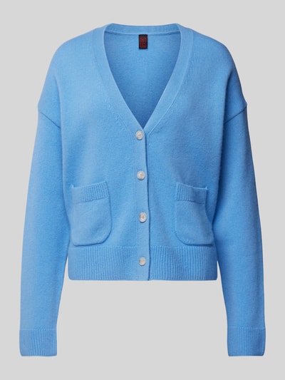 Stefanel Cardigan mit aufgesetzten Taschen Blau 2