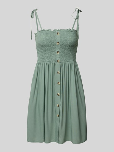 Only Tailliertes Freizeitkleid mit gesmoktem Brustbereich Modell 'NOVA' Schilf 2