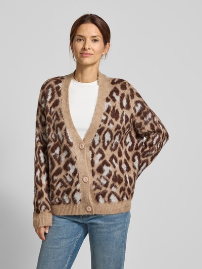 miss goodlife Wollcardigan mit V-Ausschnitt Camel 4