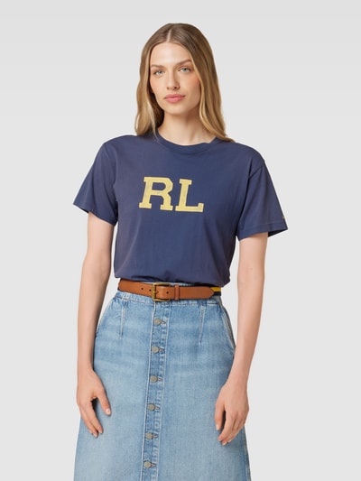 Polo Ralph Lauren T-Shirt mit Label-Print Modell  'PRIDE' Marine 4