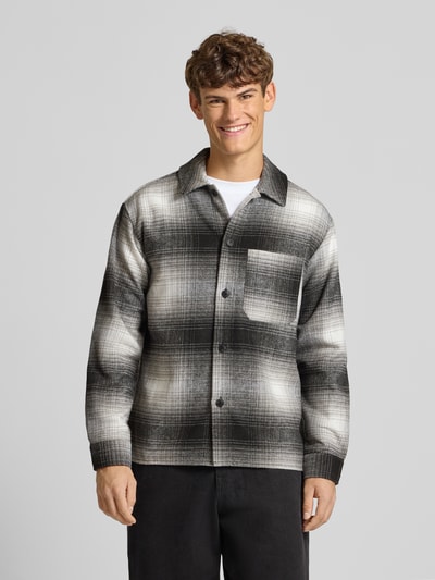 Jack & Jones Regular Fit Hemdjacke mit Brusttasche Modell 'ZAC' Black 4