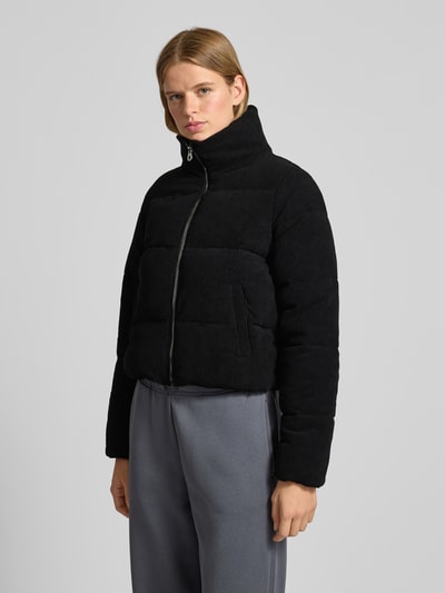 Only Boxy Fit Steppjacke aus Cord Modell 'NEWDOLLY' Metallic Black 4