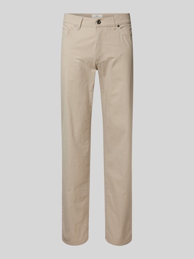 Brax Regular fit broek in 5-pocketmodel, model 'CADIZ' Beige - 2