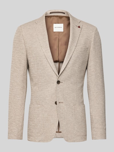 Roy Robson Sakko mit Strukturmuster Beige 2