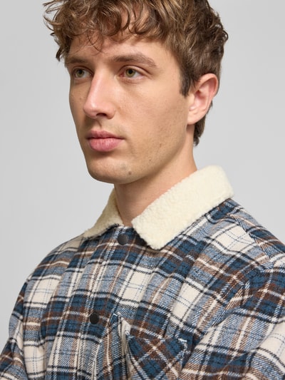 Jack & Jones Regular Fit Hemdjacke mit Futter aus Teddyfell Modell 'ZAC' Offwhite 3