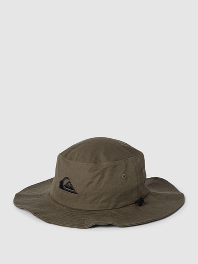 Quiksilver Hoed met brede rand en logostitching, model 'BUSHMASTER' Olijfgroen - 1