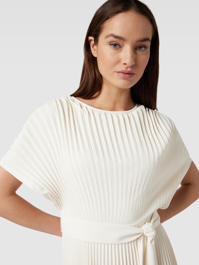 DKNY Minikleid mit Bindegürtel Ecru 3