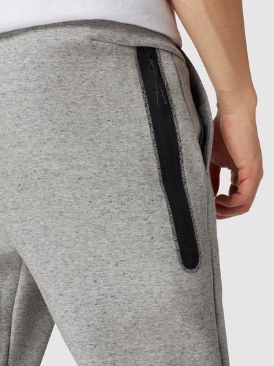 Nike Slim fit sweatpants met labelprint Antraciet gemêleerd - 3