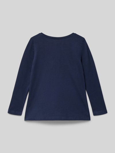 s.Oliver RED LABEL Shirt met lange mouwen in A-lijn van puur katoen Marineblauw - 3