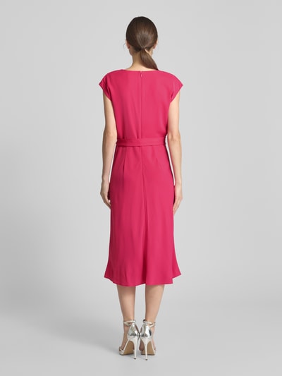 DKNY Midikleid mit Wasserfall-Ausschnitt Pink 5