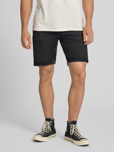 ONLY & SONS Straight Leg Jeansshorts aus reiner Baumwolle Modell 'EDGE' Black 4