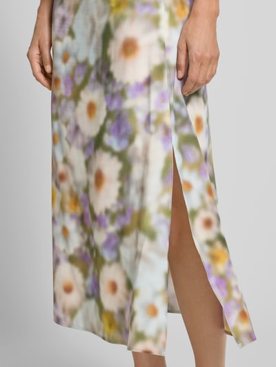 Armedangels Ausgestellter Midi-Rock aus Lyocell-Viskose-Mix Flieder 3