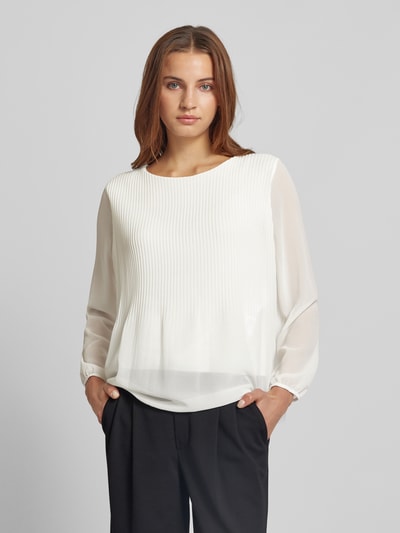 ZABAIONE Blouseshirt met boothals Offwhite - 4