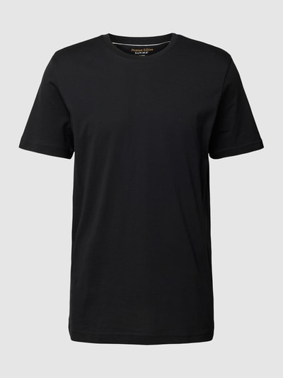 Christian Berg Men T-shirt z bawełny z okrągłym dekoltem Czarny 2