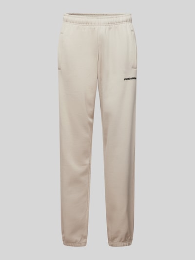 Pegador Regular fit sweatpants met labelprint, model 'VILLA' Beige - 2